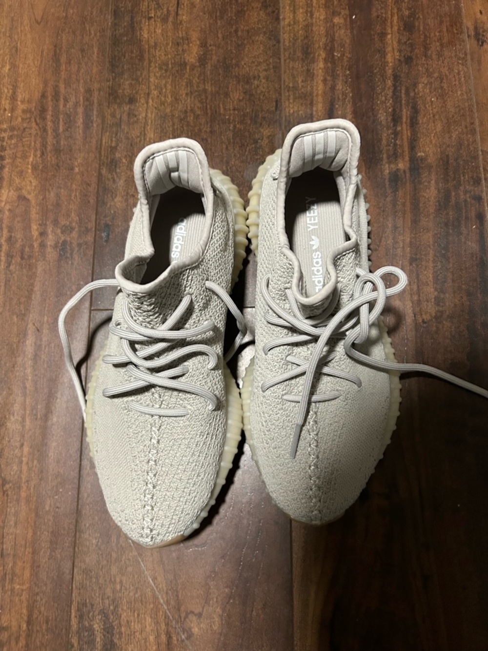 adidas Yeezy Boost 350 V2 Linen/Tan Knit Sneakers